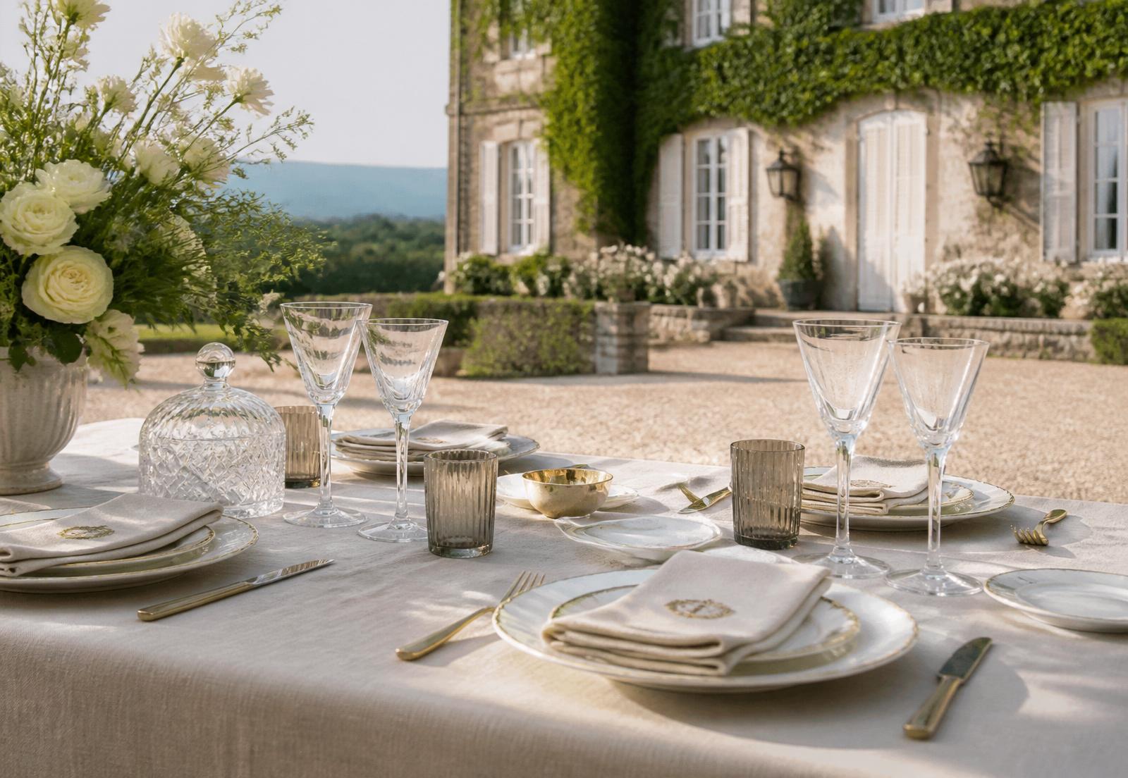 Déjeuner gastronomique dans un domaine d'exception